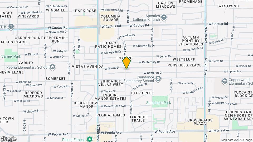 7244 W Cameron Dr, Unit 309 Map and Location Details