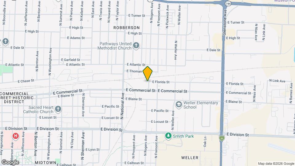 1831 N Rogers Ave Map and Location Details