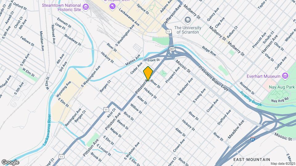 409 Pittston Ave Map and Location Details