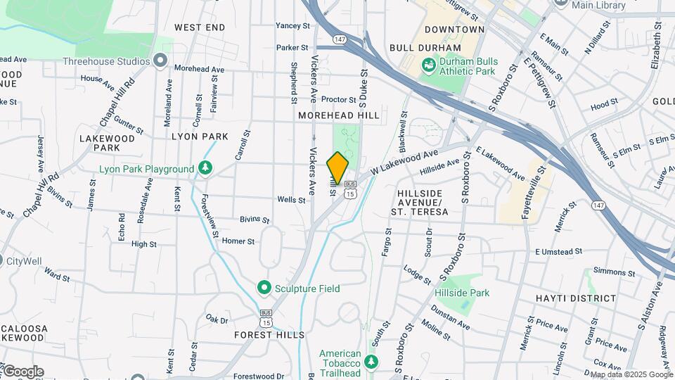 1315 Hill St Map and Location Details
