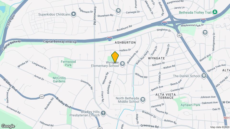 9301 Kirkdale Rd Map and Location Details