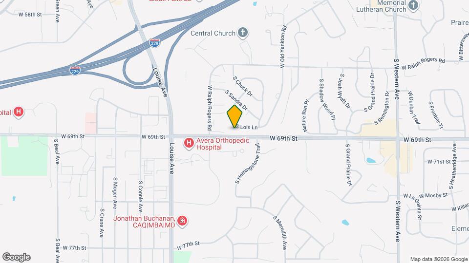 5937 S Lois Ln Map and Location Details