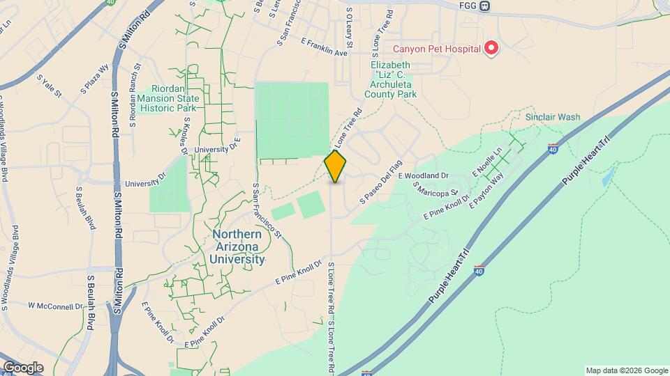 1240 S Lone Tree Rd Map and Location Details