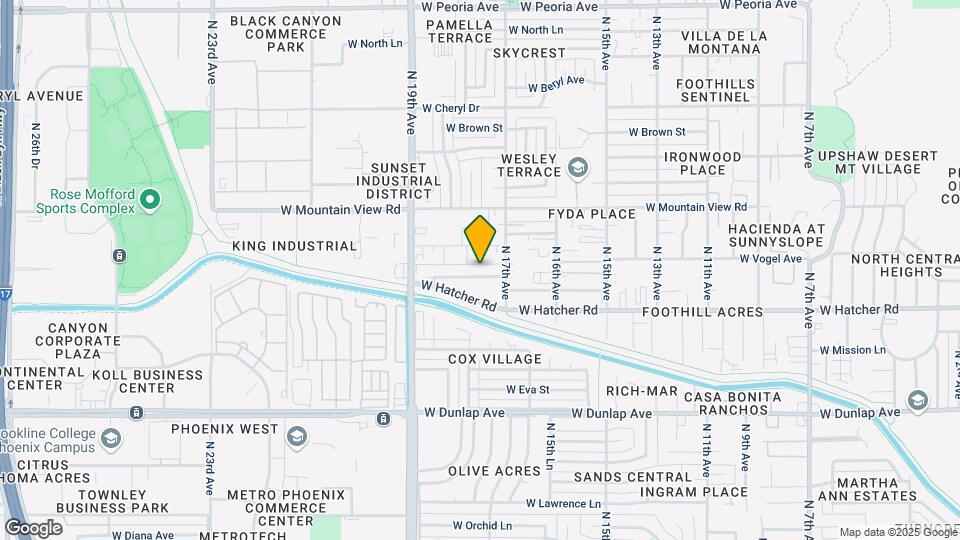 1724 W Carol Ave-Unit -B Mapa y Detalles de la Ubicación