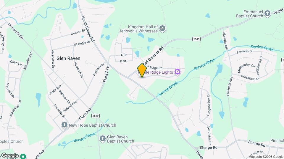 1240 Maple Ridge Dr Map and Location Details