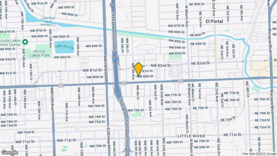 444 NW 80th St Map and Location Details