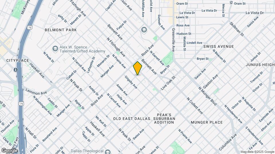 4808 San Jacinto St Map and Location Details