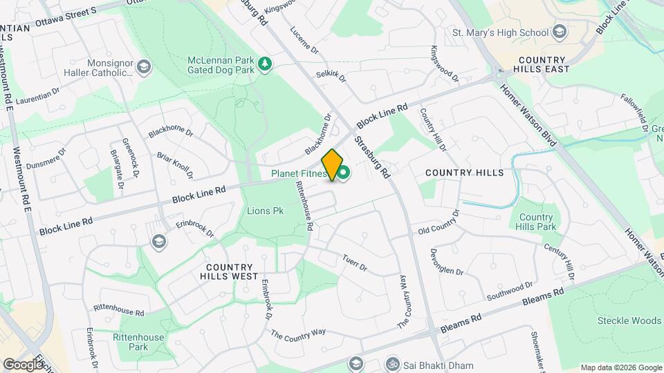 45 Brookfield Crescent Map and Location Details