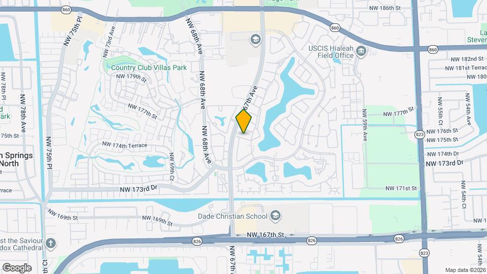 6641 NW 174th Terrace Map and Location Details