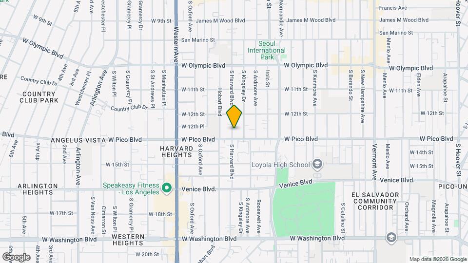 1240 S Harvard Blvd Map and Location Details