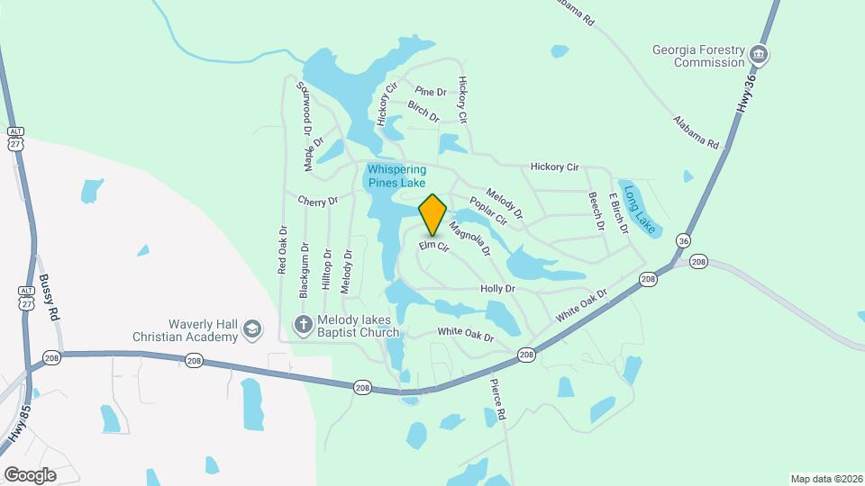 208 Autumn Trail Way Map and Location Details