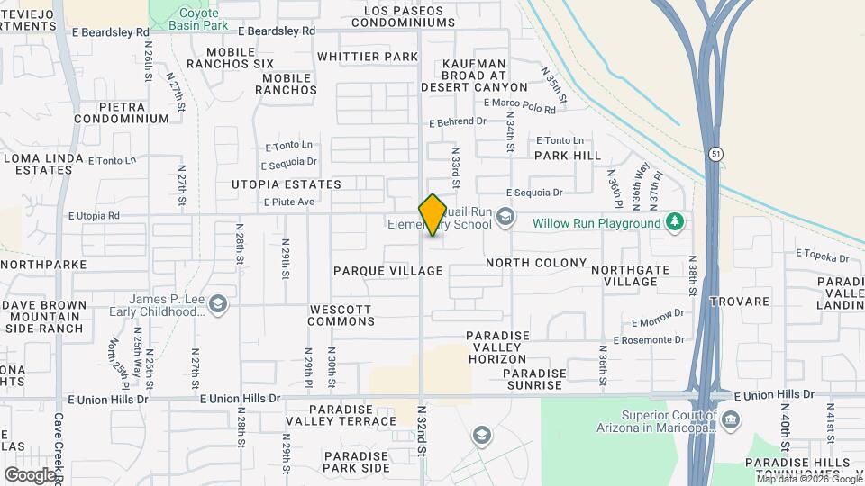 3212 E Kerry Ln Map and Location Details