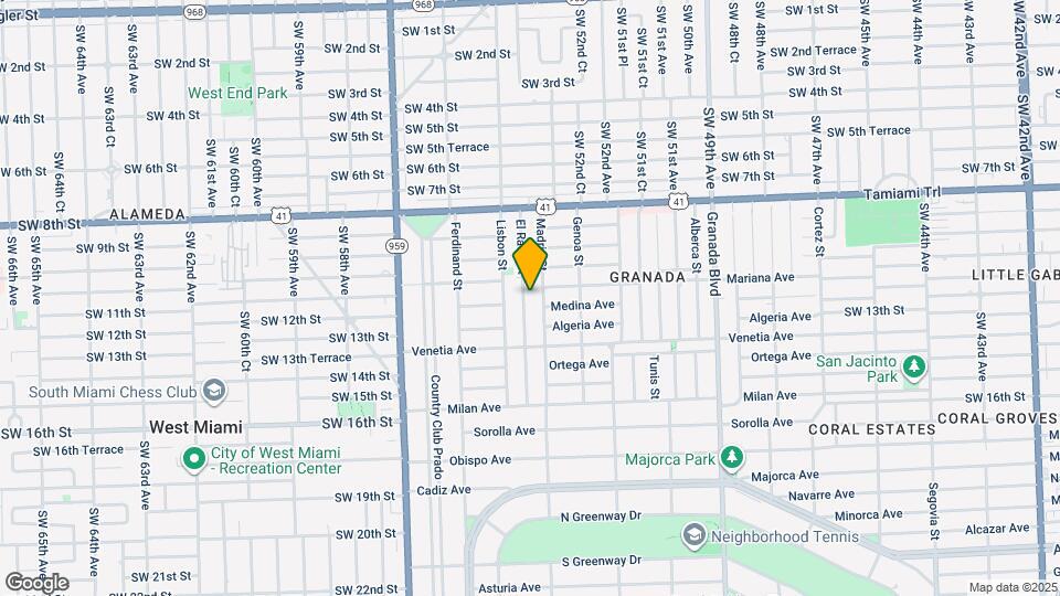 1107 El Rado St Map and Location Details