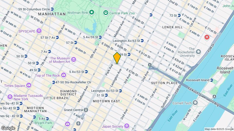 116 E 57th St Map and Location Details