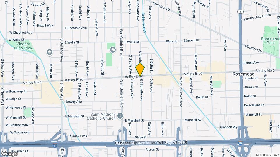 860 E Valley Blvd Mapa y Detalles de la Ubicación
