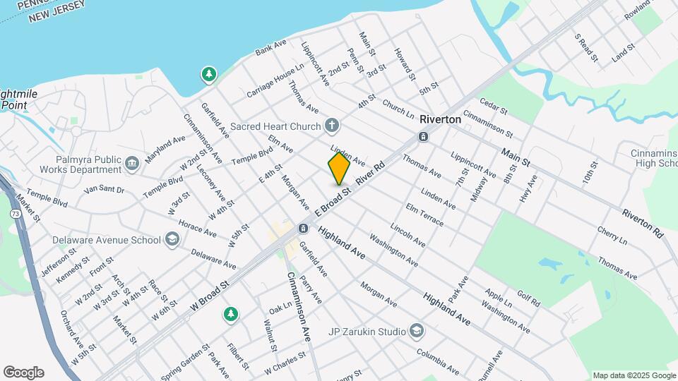 317 E Broad St Map and Location Details