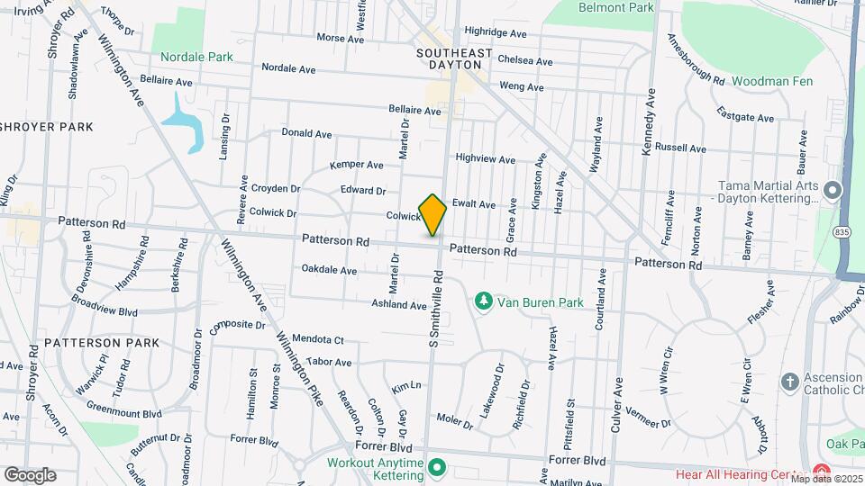 3129 S Smithville Rd Map and Location Details
