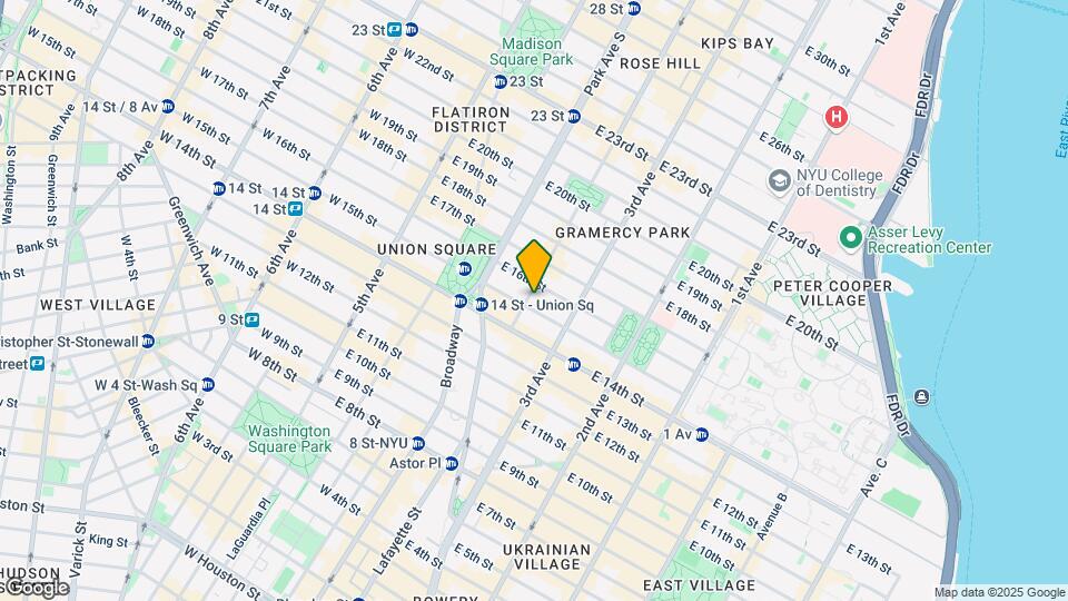 22 Irving Pl Mapa y Detalles de la Ubicación