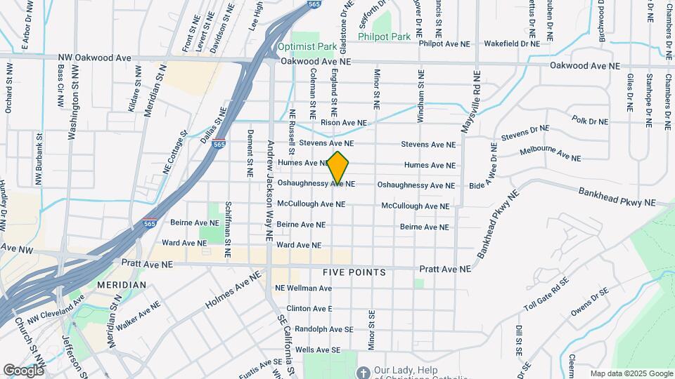 1108 Oshaughnessy Ave NE Map and Location Details