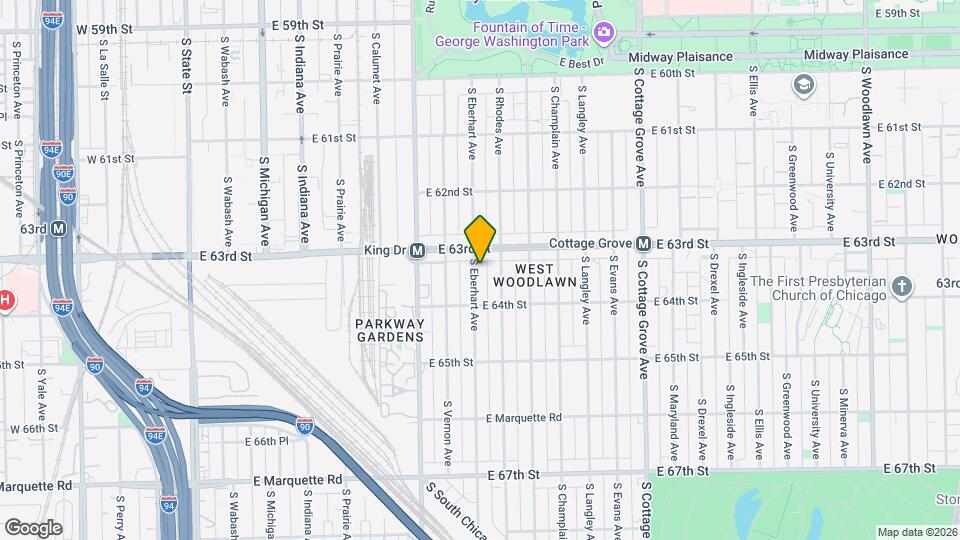 6321 S Eberhart Ave Map and Location Details