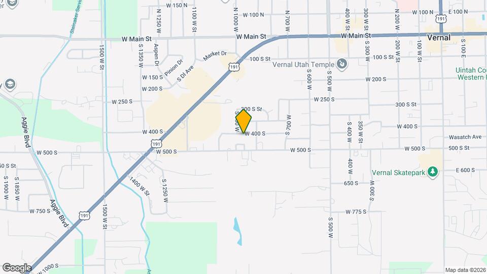 887 W 400 S Map and Location Details