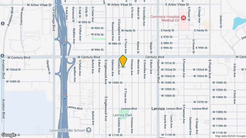 10126 Condon Ave Mapa y Detalles de la Ubicación