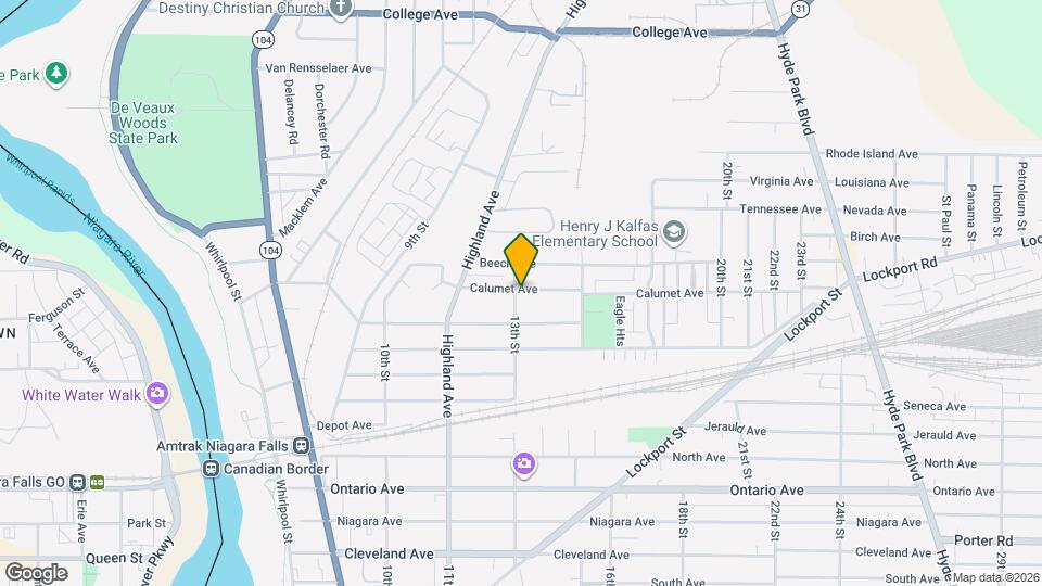 1307 Calumet Ave Mapa y Detalles de la Ubicación