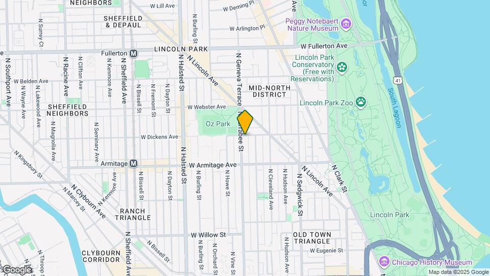 2069 N Larrabee St Map and Location Details