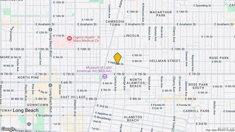 758 Cerritos Ave Map and Location Details