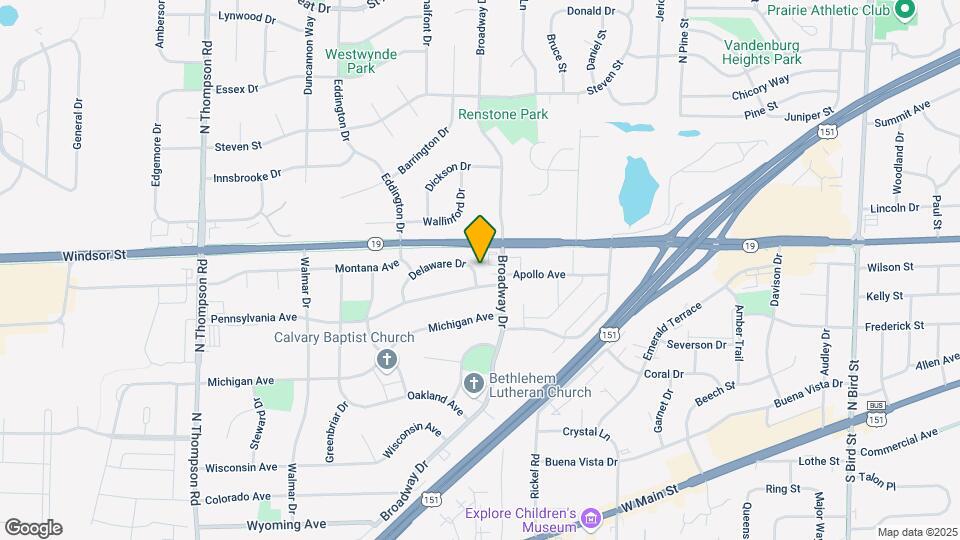 1710 Delaware Dr Map and Location Details