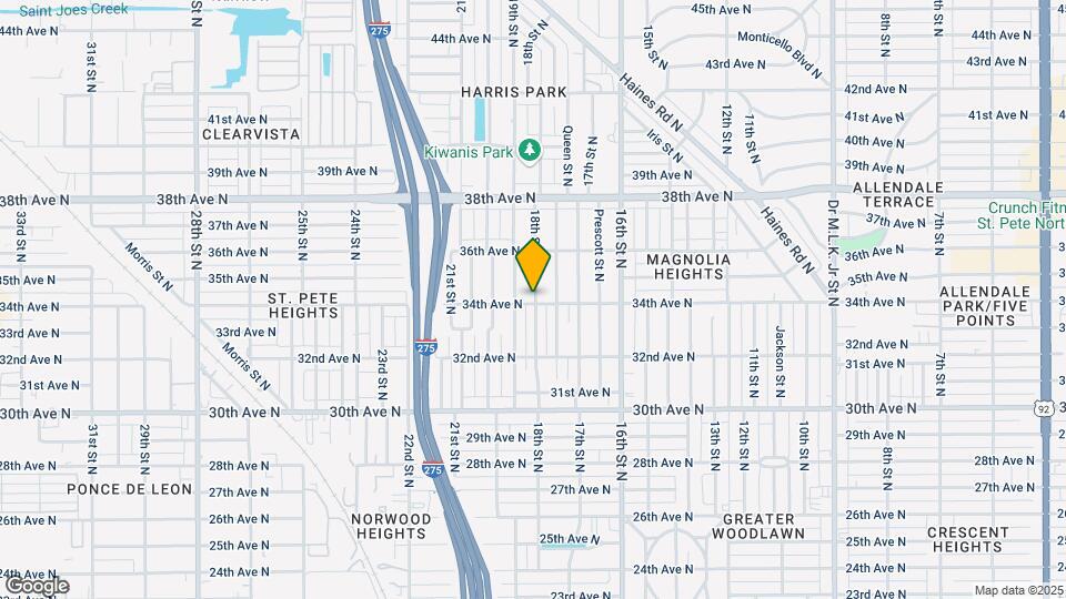 1801 34th Ave N Map and Location Details