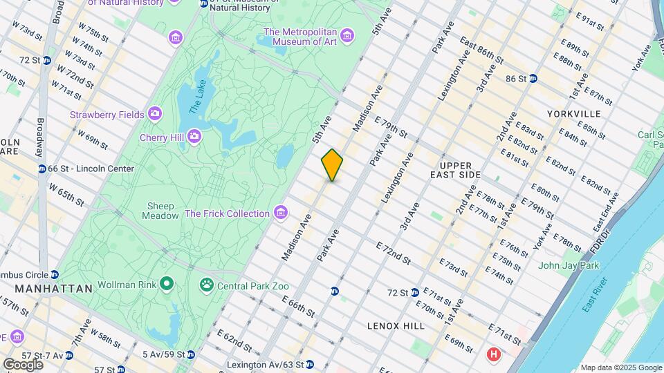 30 E 74th St Map and Location Details