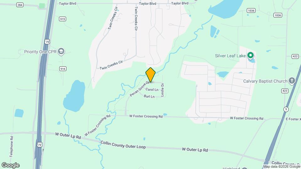 1901 Pecan Grove Dr Map and Location Details