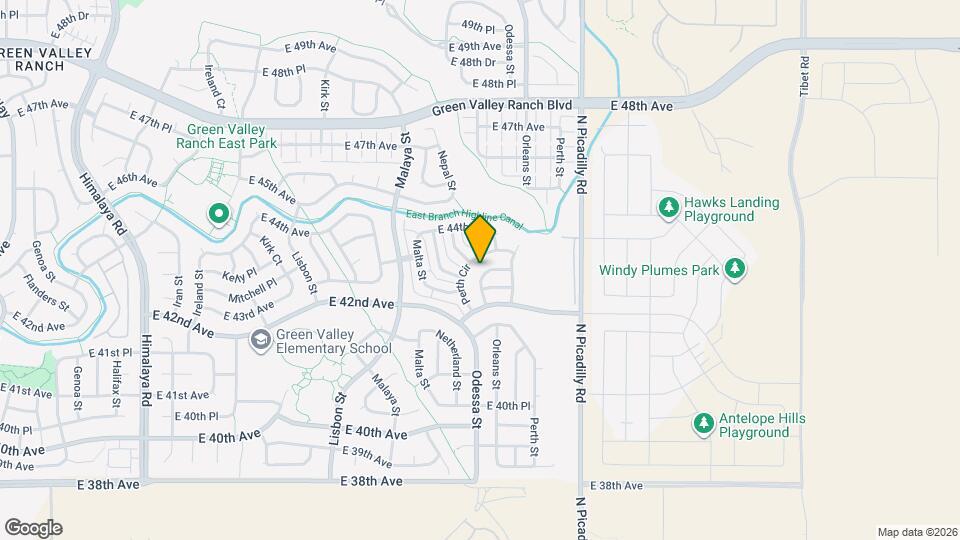 21507 E 43rd Pl Map and Location Details