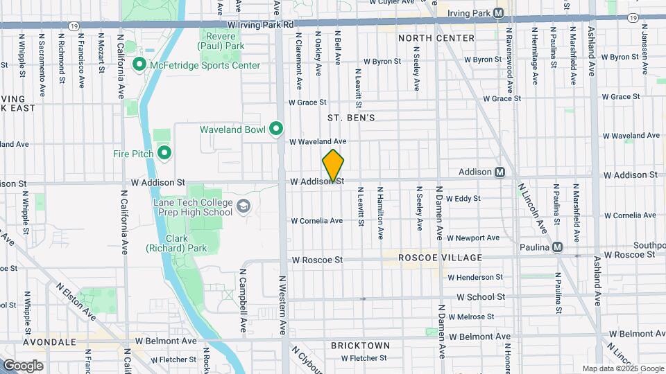 2243 W Addison St Map and Location Details