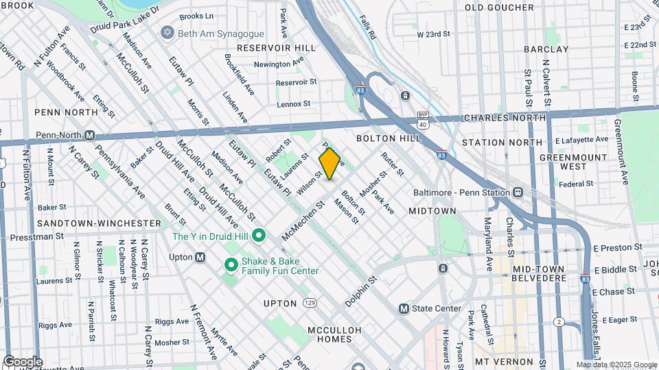 1608 Bolton St Map and Location Details