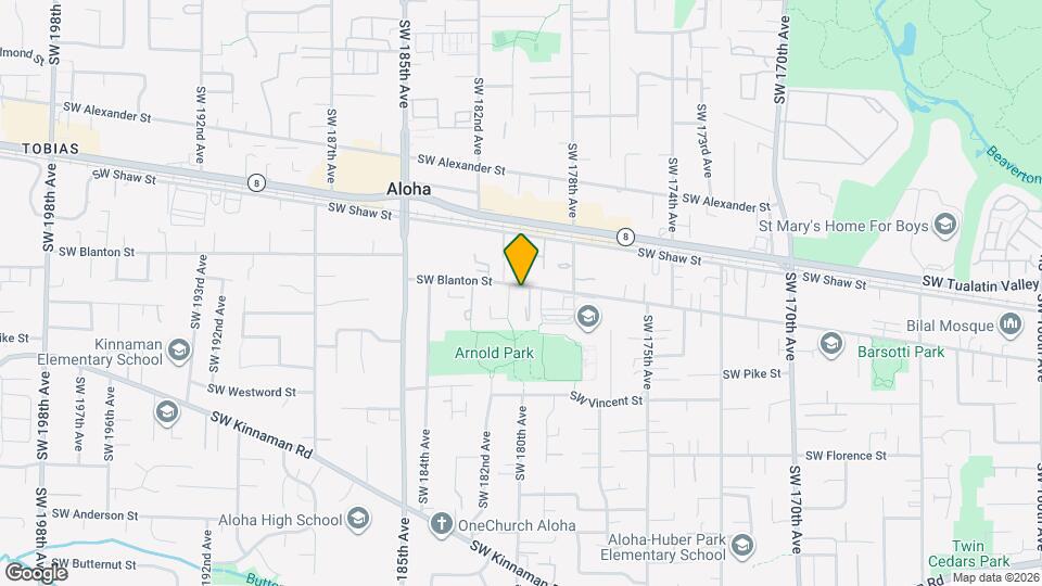 18020 SW Blanton St Map and Location Details