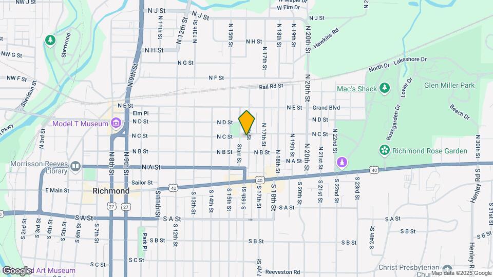 1525 N C St Map and Location Details