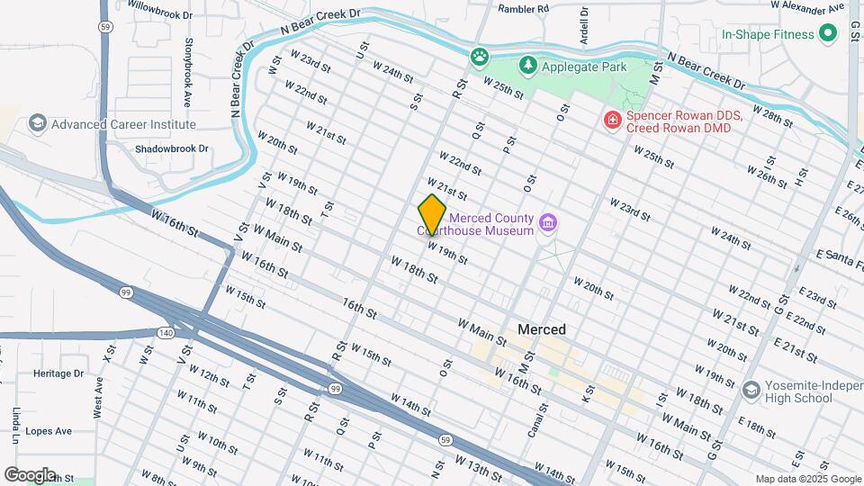 961 W 19th St Map and Location Details