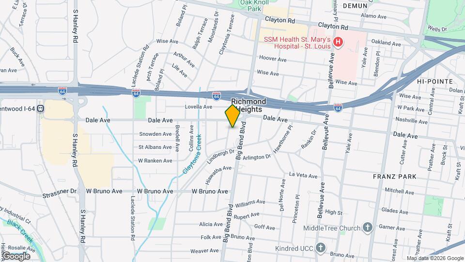 1408 Woodland Dr Map and Location Details