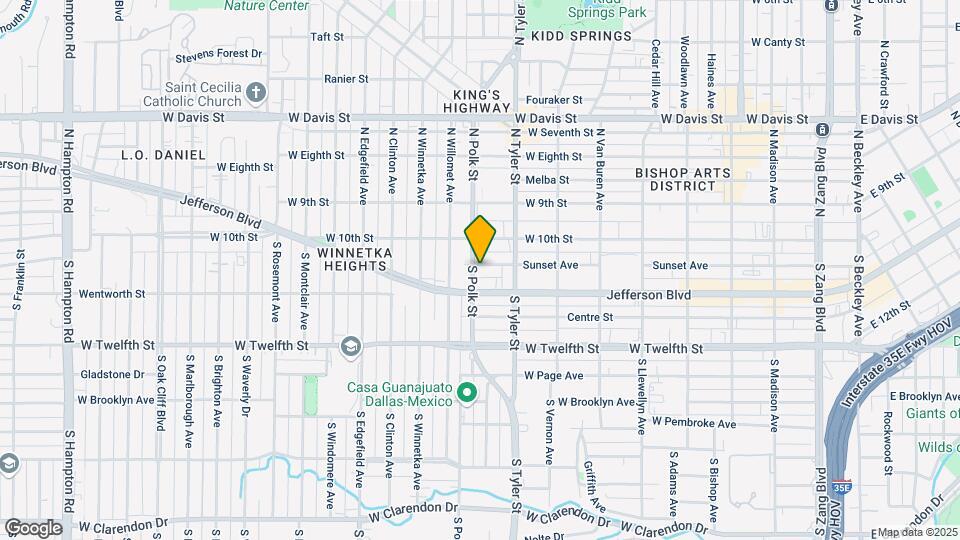 932 Sunset Ave Map and Location Details
