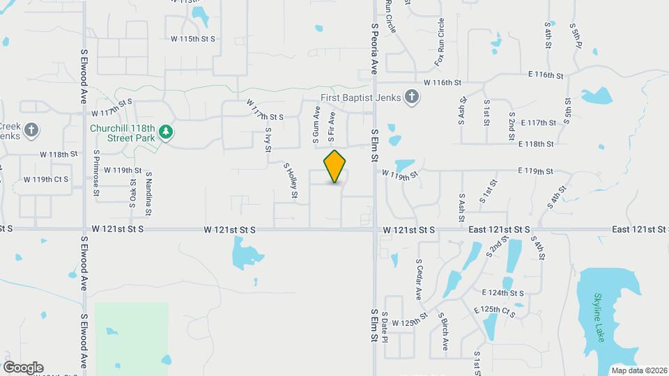 712 West 119th Pl S Map and Location Details