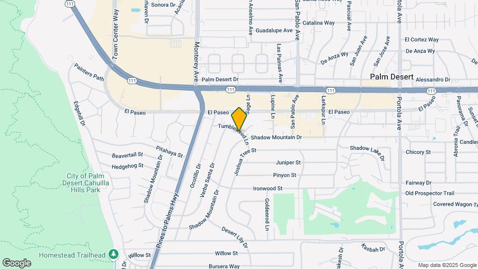 73219 Tumbleweed Ln Map and Location Details