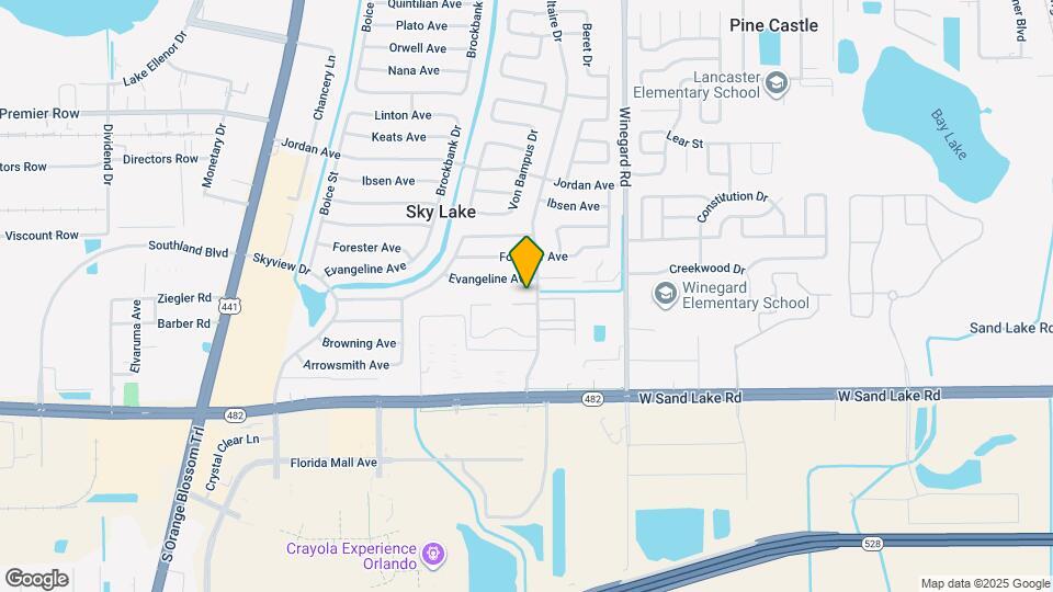 805 Sky Lake Cir Map and Location Details
