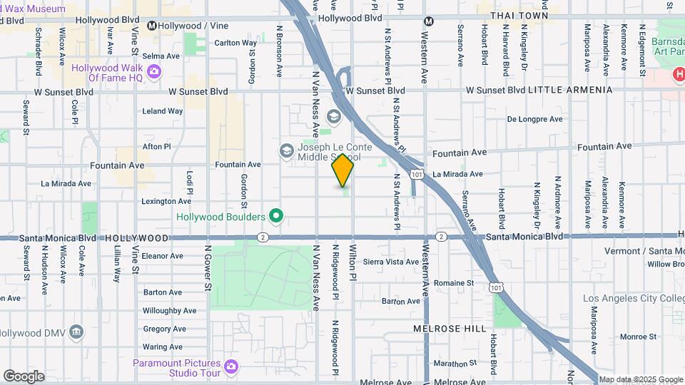 5717 Lexington Ave Map and Location Details