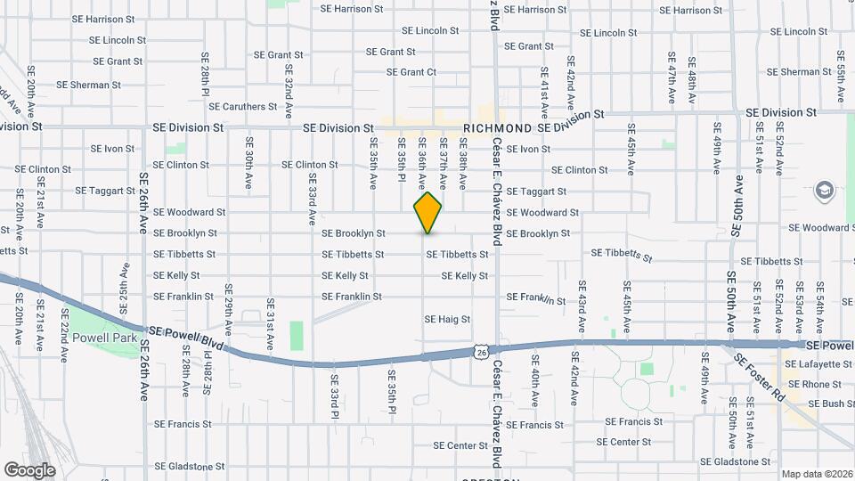 3010 SE 36th Ave Map and Location Details