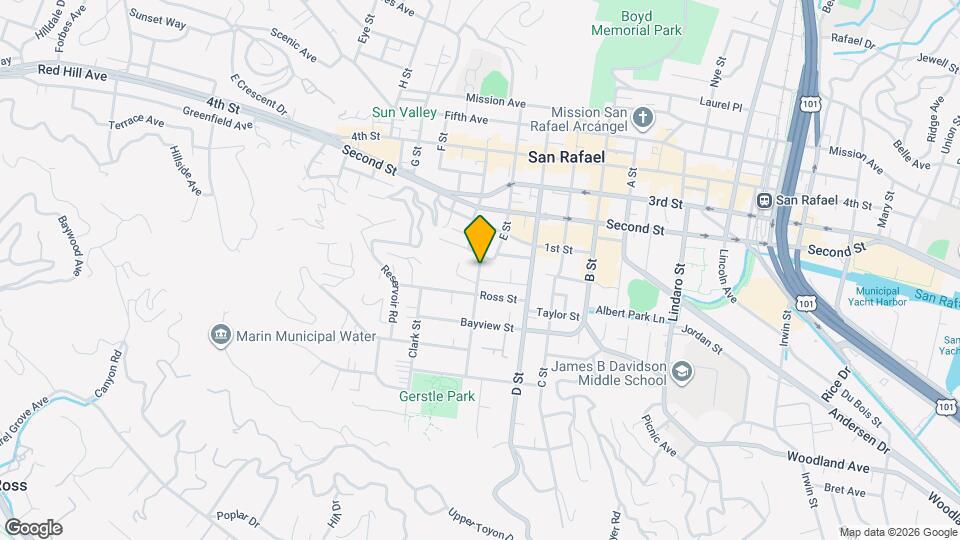 218 Marin St Map and Location Details
