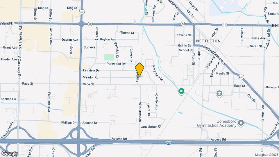2500 Fairfield Dr Map and Location Details