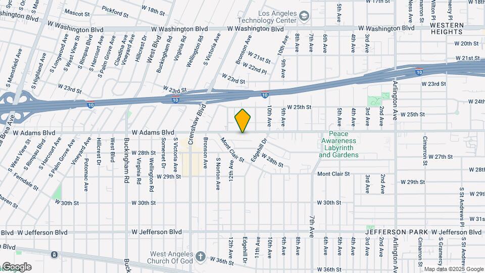 4144 W Adams Blvd Mapa y Detalles de la Ubicación