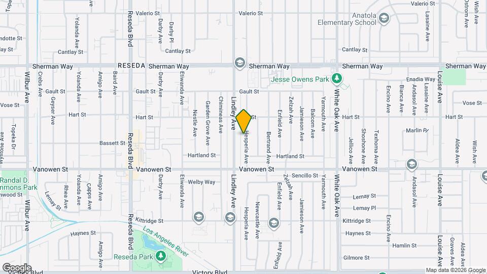 6917 1/2 Hesperia Ave Map and Location Details